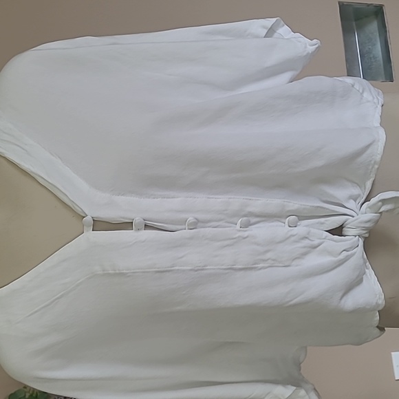 Button down cropped tee - Picture 2 of 7